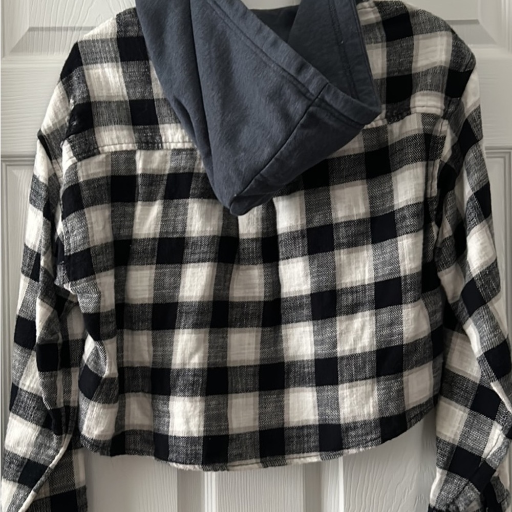 American eagle crop shirt flannel